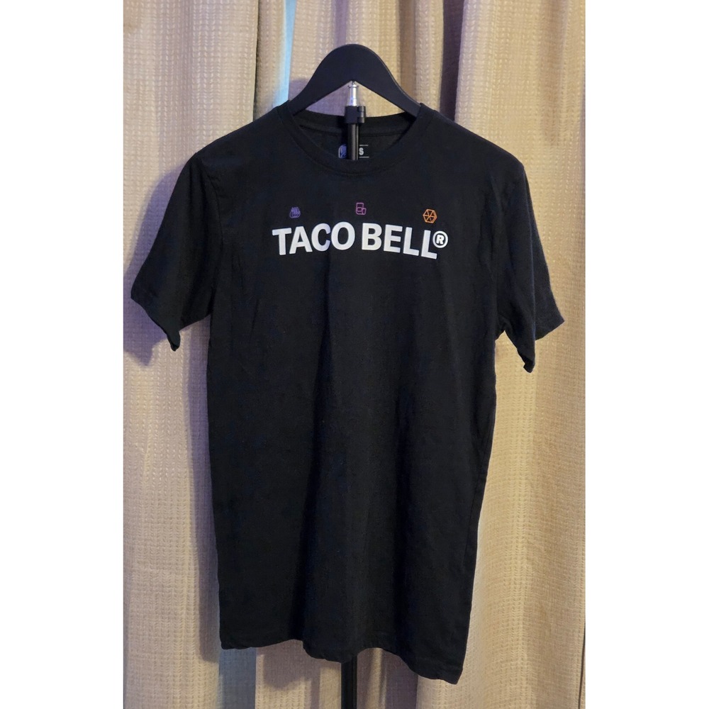 Taco Bell Short Sleeve Work T-Shirt Men's Size Small Black